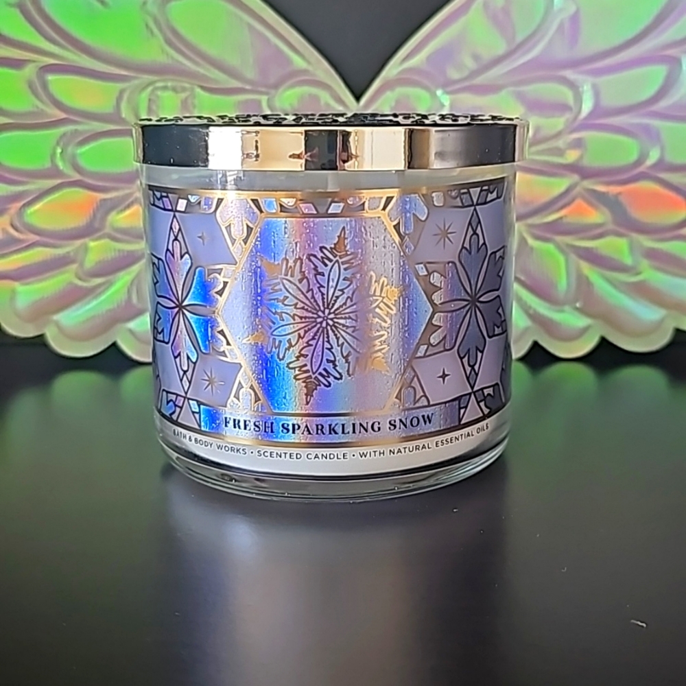 BBW 3 wick candle Fresh Sparkling Snow